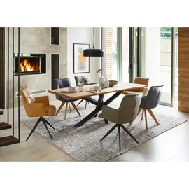 Musterring Esstisch 100 x 76 x 220 cm schwarz