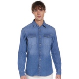 JACK & JONES 12138115 Hemd 'Sheridan' Blue denim M