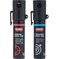 ABUS Camping-Gas ABUS SDS80 Mini Abwehrspray, hochwirksames Pfefferspray, verschd. Sets schwarz