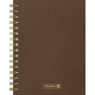 Brunnen Notizbuch Wire-O A5 dotted chocolat