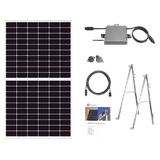 OSNATECH Mini-PV-Set 600 "Balkonkraftwerk" GLAS PREMIUM 375W-1-Starter Balkon-Solaranlage