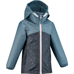 Wanderjacke Kinder wasserdicht Reißverschluss Gr. 92–122 - MH100 blau navyblau 113-122cm 5-6J