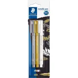 Staedtler 8323-S BK3 Metal.pen gold.silver& white