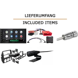 JUST SOUND best choice for caraudio Autoradio Einbaupaket Kenwood DMX6523DABS passend für Mazda MX-5 NC + Multifunktionslenkrad | CarPlay Wireless Android Auto Wireless
