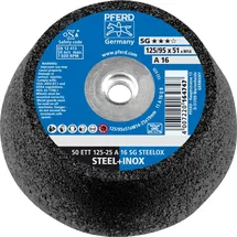 pferd tools 50 ETT 125-25 A 16 Q Schleiftopf 125 mm 2 St.