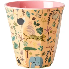 Rice Mittelgroßer Melamin Kinderbecher Fun Fair 250 ml Ø 9 cm, Höhe 9 cm, Pink/Rosa