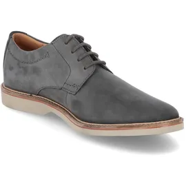 CLARKS Atticus Lt Lace Oxford, Dunkelgraues Nubuk, 43 EU