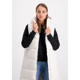 Alpha Industries Long Puffer Weste - Jet Stream White - L