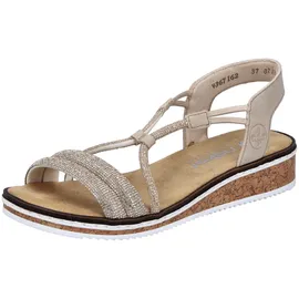 Rieker FSK Damen Sandalen für Damen, beige, Größe 40 EU