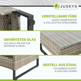 Juskys Santorini Set 10-tlg. grau