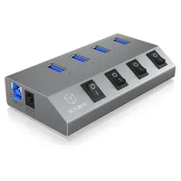 RaidSonic Icy Box IB-HUB1405 USB-Hub, 4x USB-A 3.0, USB-B 3.0 [Buchse] (60153)