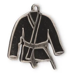 Motivmedaille Kimono silberfarben