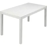 PROGARDEN Gartentisch 138 x 78 x 73 cm Weiß
