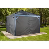 Sojag Vorhang-Set für Pavillon South Beach 12 x 12 m Grau