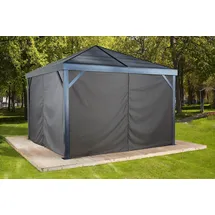 Sojag Vorhang-Set für Pavillon South Beach 12 x 12 m Grau