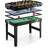 Costway 4 in 1 Tischkicker, Multifunktionstisch mit Tischfußball,Billard,Tischtennis&Airhockey, Kombi-Spieltisch-Set für Kinder&Erwachsene 125x97... - Schwarz