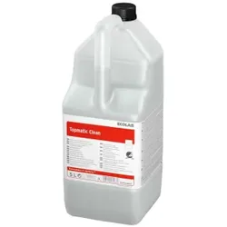 ECOLAB Topmatic Clean Maschinenspülmittel, Zuverlässige Wirksamkeit mit hoher Reinigungsleistung bei Hartwasserbedingungen, 5 l - Kanister