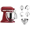 KITCHENAID Küchenmaschine 5KSM175PSEER EMPIRE ROT, rot (empire rot), B:24cm H:36cm T:37cm, Küchenmaschinen, mit Zubehör im Wert von ca. 112,-€ UVP