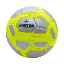 XTREM Toys Derbystar STREET SOCCER Heimspiel Fußball Größe 5, SILBER/GELB