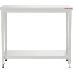 Big-Gastro Edelstahl Arbeitstisch 1000 x 600 - mit Grundboden - IDEAL