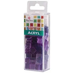 Rayher Mosaiksteine violett Acryl transparent