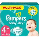 Pampers Baby Dry Gr.4+ Maxi Plus 9-20kg MonatsBox, 1er Pack (1 x 152 Windeln)