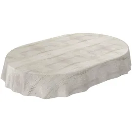 ANRO Tischdecke Wachstuchtischdecke Oval 220 x 140 cm Braun