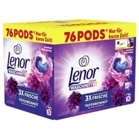Lenor All in 1 PODS Colorwaschmittel Amethyst Blütentraum 8700216292283 , 1 Packung = 2 x 38 Pods à 20,1 g