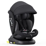 XOMAX 946i Kindersitz drehbar 360° mit ISOFIX, Liegefunktion I mitwachsend I 0-36 kg, 0-12 Jahre, Gruppe 0/1/2/3 I 5-Punkt-Gurt und 3-Punkt-Gurt I Bezug abnehmbar, waschbar I ECE R129