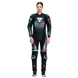 Dainese Fulminea Damen Zweiteiler Lederkombi schwarz, 38