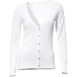 Heine Feinstrickjacke Weiß 48
