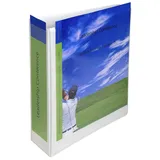 Exacompta 53955E Präsentationsordner KreaCover aus PP. 6 cm breit DIN A4 mit zwei Taschen innen und außen ideal für Angebots- und Unternehmenspräsentationen weiß