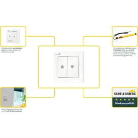 Schellenberg Rollladenschalter mit Rastfunktion unterputz weiß