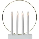 EGLO Lichterbogen Weihnachten mit 4 Glühbirnen  Weiß  E10