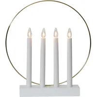EGLO Lichterbogen Weihnachten mit 4 Glühbirnen  Weiß  E10