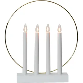 EGLO Lichterbogen Weihnachten mit 4 Glühbirnen  Weiß  E10