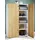 VCM Lona 70 x 110 x 39 cm weiß / Honigeiche