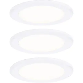 Paulmann LED Möbeleinbauleuchten 3er Set rund 65mm 3x2,5W 3000K Weiß