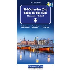 Süd-Schweden (Ost) Nr. 03 Regionalkarte Schweden 1:250 000  Karte (im Sinne von Landkarte)
