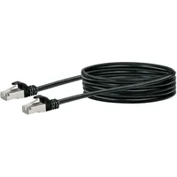 Schwaiger CAT 6 Netzwerkkabel (SF/UTP) RJ45 Stecker > RJ45 Stecker 2,5 m Schwarz