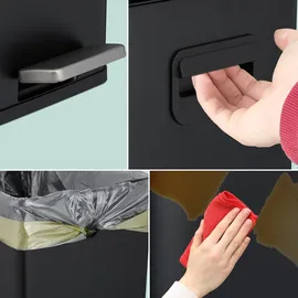 Relaxdays Kosmetikeimer 10 l Schwarz