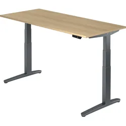 bümö elektrisch höhenverstellbarer Schreibtisch 180x80 cm mit Memory-Steuerung - Design Schreibtisch höhenverstellbar elektrisch, elektrischer