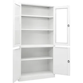 vidaXL Aktenschrank 90 x 40 x 180 cm Weiß