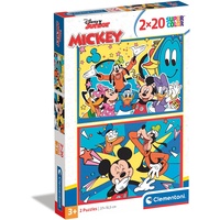CLEMENTONI Puzzle Mickey Mouse 2x20st. Boden