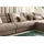 KAWOLA Ecksofa XL Lana Cord Recamiere rechts taupe