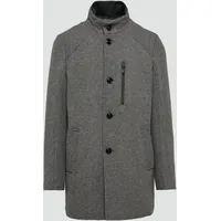 S.Oliver BLACK LABEL Wattierter Wollmix-Mantel mit herausnehmbarem Einsatz grau