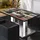 GGM Möbel Bistro Loungetisch 130 x 80 x 41 cm Vintage Bunt/Edelstahl
