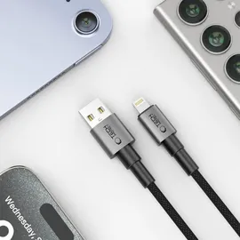 TECH-PROTECT UltraBoost DNA Lightning-Kabel 15W/2,4A 100Cm Eisengrau / Grau