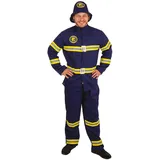 P'tit Clown re21097 – Kostüm für Erwachsene, Feuerwehrmann, Blau, Größe L/XL