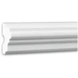 PROFHOME DECOR Stuckleiste 2 m Weiß 200 x 2,5 x 5,1 cm